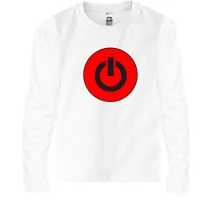 Детский лонгслив power button