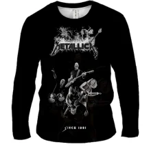 Мужской 3D лонгслив Metallica Band