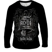 Чоловічий 3D лонгслів AC/DC Hells Bells