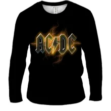 Мужской 3D лонгслив AC/DC