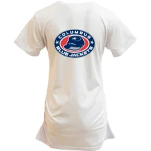 Подовжена футболка Columbus Blue Jackets з кепі