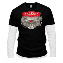 Комбінований лонгслів Stone Washed 1892 Classic
