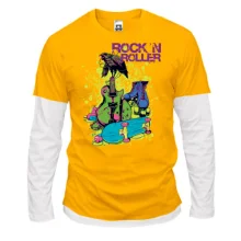 Комбинированный лонгслив Rock and Roller