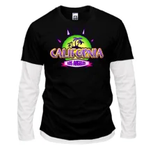 Комбинированный лонгслив California Los Angeles