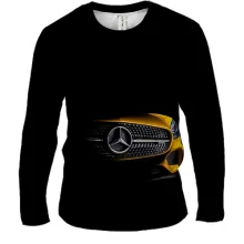 Мужской 3D лонгслив Mercedes-Benz Car