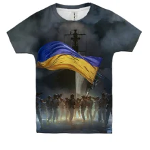 Детская 3D футболка Русский военный корабль...