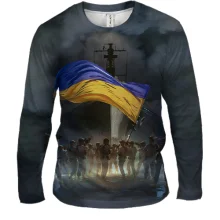 Мужской 3D лонгслив Русский военный корабль...