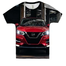 Дитяча 3D футболка з червоним кросовером Nissan