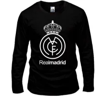 Лонгслив с белой эмблемой Real Madrid