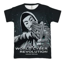 3D футболка Кібервійська Anonymous