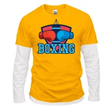 Комбинированный лонгслив boxing с перчатками