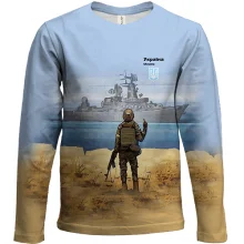 Детский 3D лонгслив Русский корабль...