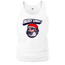 Майка Merry Xmas с Санта-Клаусом