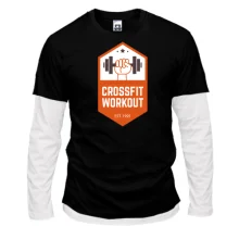 Комбинированный лонгслив crossfit workout