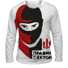 Мужской 3D лонгслив Правый сектор арт