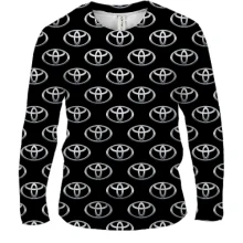 Мужской 3D лонгслив с логотипом Toyota