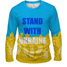Мужской 3D лонгслив Stand With Ukraine (2)
