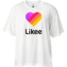 Футболка Oversize с логотипом Likee