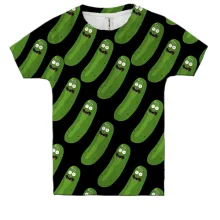 Детская 3D футболка Pickle Rick (Рик и Морти)