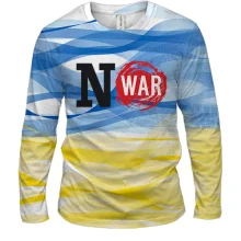 Чоловічий 3D лонгслів No War In Ukraine