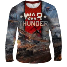 Мужской 3D лонгслив War Thunder