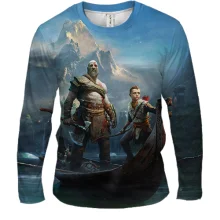 Мужской 3D лонгслив God of War