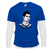 Комбинированный лонгслив с Ronaldo