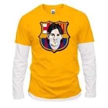 Комбинированный лонгслив с Messi