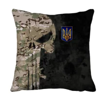 3D подушка Punisher skull multicam