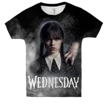 Детская 3D футболка Wednesday и Thing