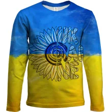 Детский 3D лонгслив Ukraine (с подсолнухом)