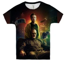 Детская 3D футболка Breaking Bad с Уолтером и Джесси