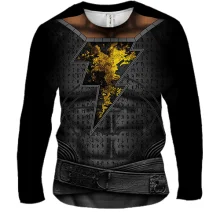 Чоловічий 3D лонгслів "Костюм Black Adam"