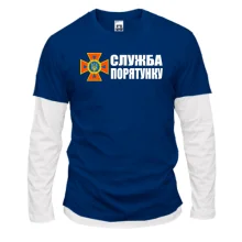 Комбинированный лонгслив Служба спасения Украины
