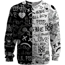 3D світшот LIL PEEP LOGOBOMBING