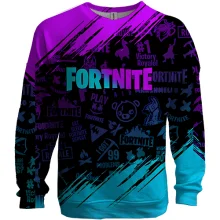 3D свитшот Fortnite Purple