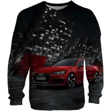 3D свитшот Audi Red and Black