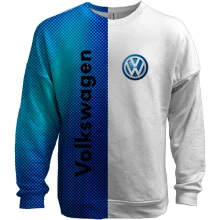 3D світшот Volkswagen Blue Logo