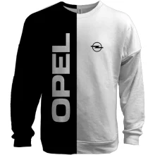 3D свитшот Opel logo (Black and White)