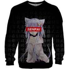 3D свитшот Senpai Anime