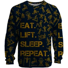 3D світшот Eat Lift Sleep Repeat