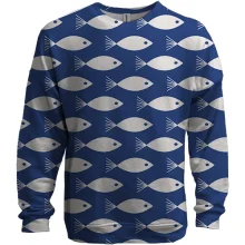 3D свитшот White fish