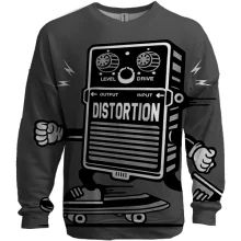 3D свитшот distortion
