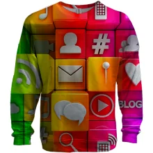 3D свитшот Multicolor icons