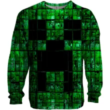 3D свитшот Minecraft - Крипер