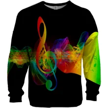 3D свитшот музыкальная радуга