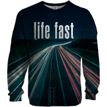 3D світшот Life fast - die young