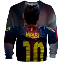 3D світшот Messi №10 зі спини