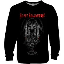 3D свитшот Happy Halloween (с черепом)