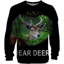 3D свитшот с новогодним оленем "Dear Deer"
